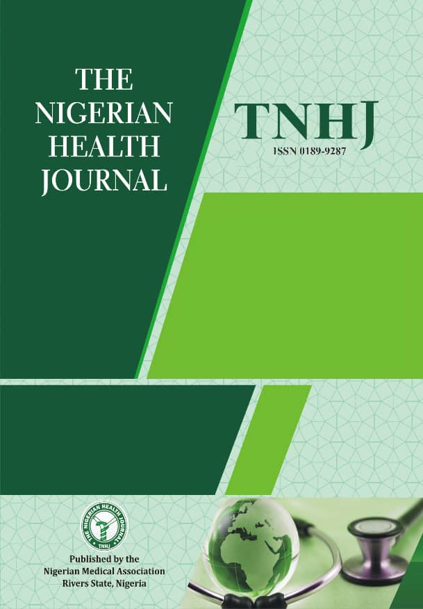 The Nigerian Health Journal Cover Page